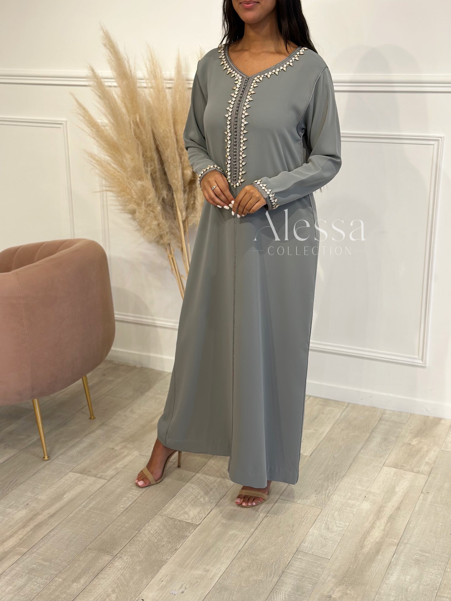 ABAYA BARAH GRIS