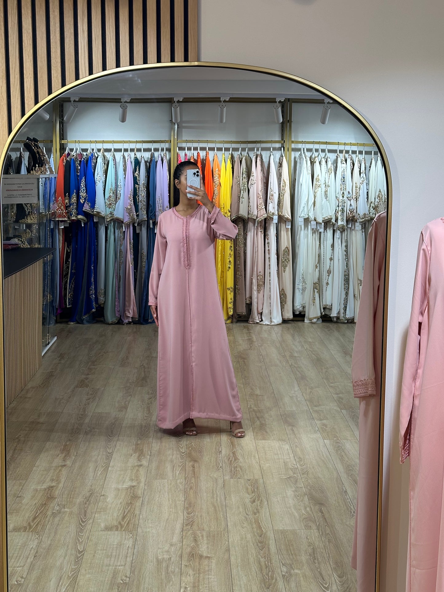 ABAYA HANNA VIEUX ROSE