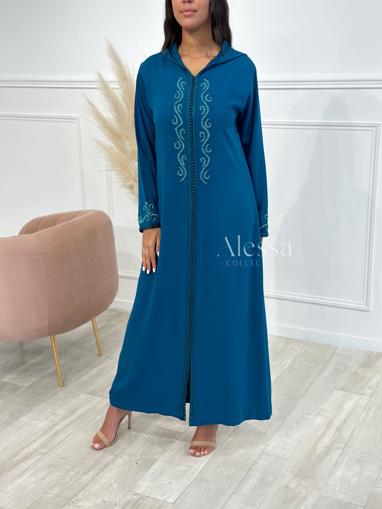 JELLABA ALYAA VERT PAON