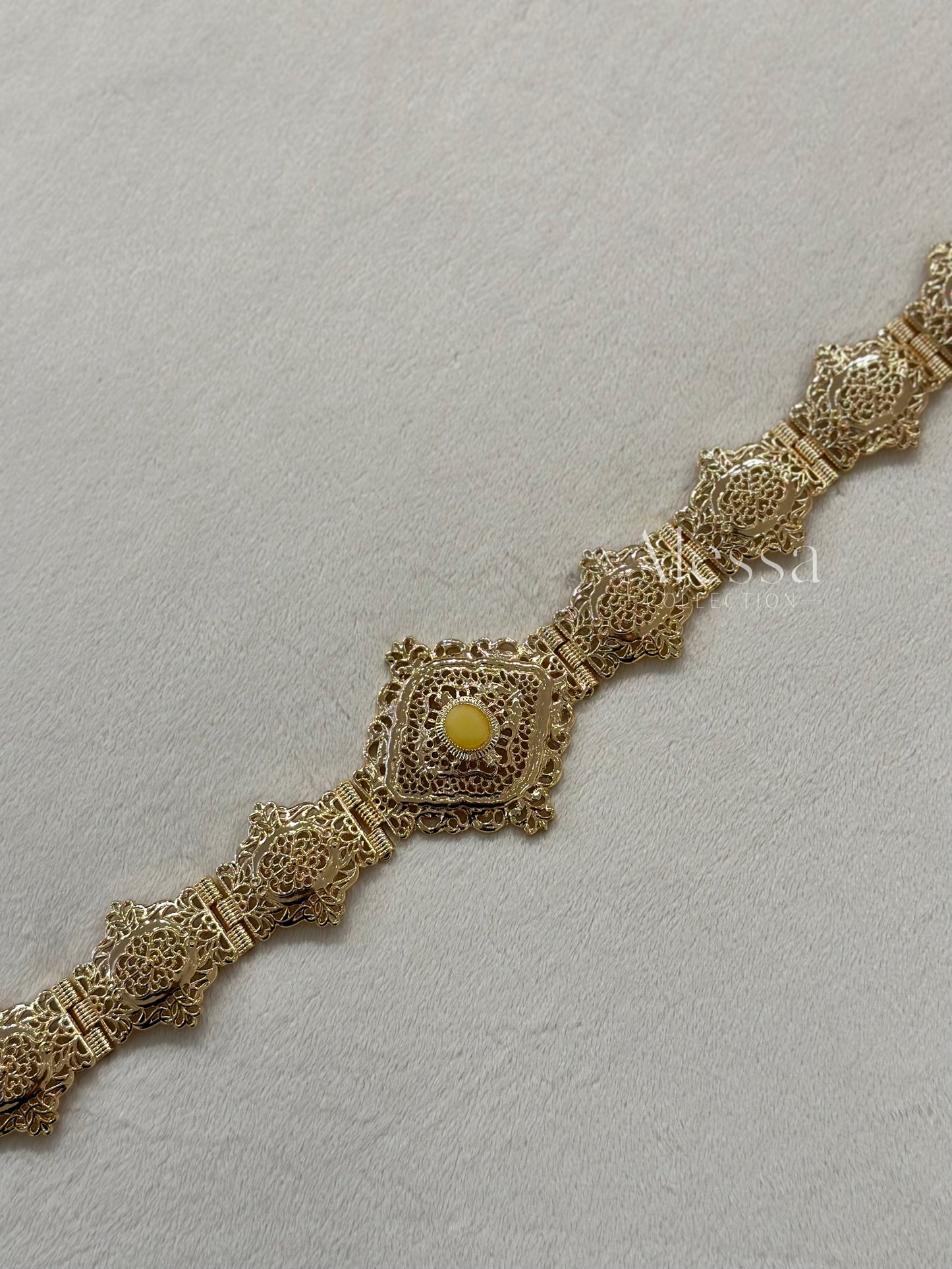 CEINTURE OR JAUNE 0112