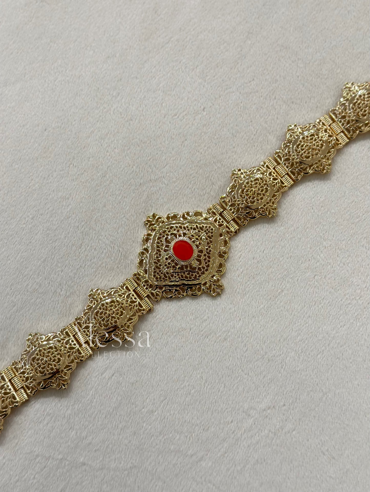 CEINTURE OR ROUGE 0113