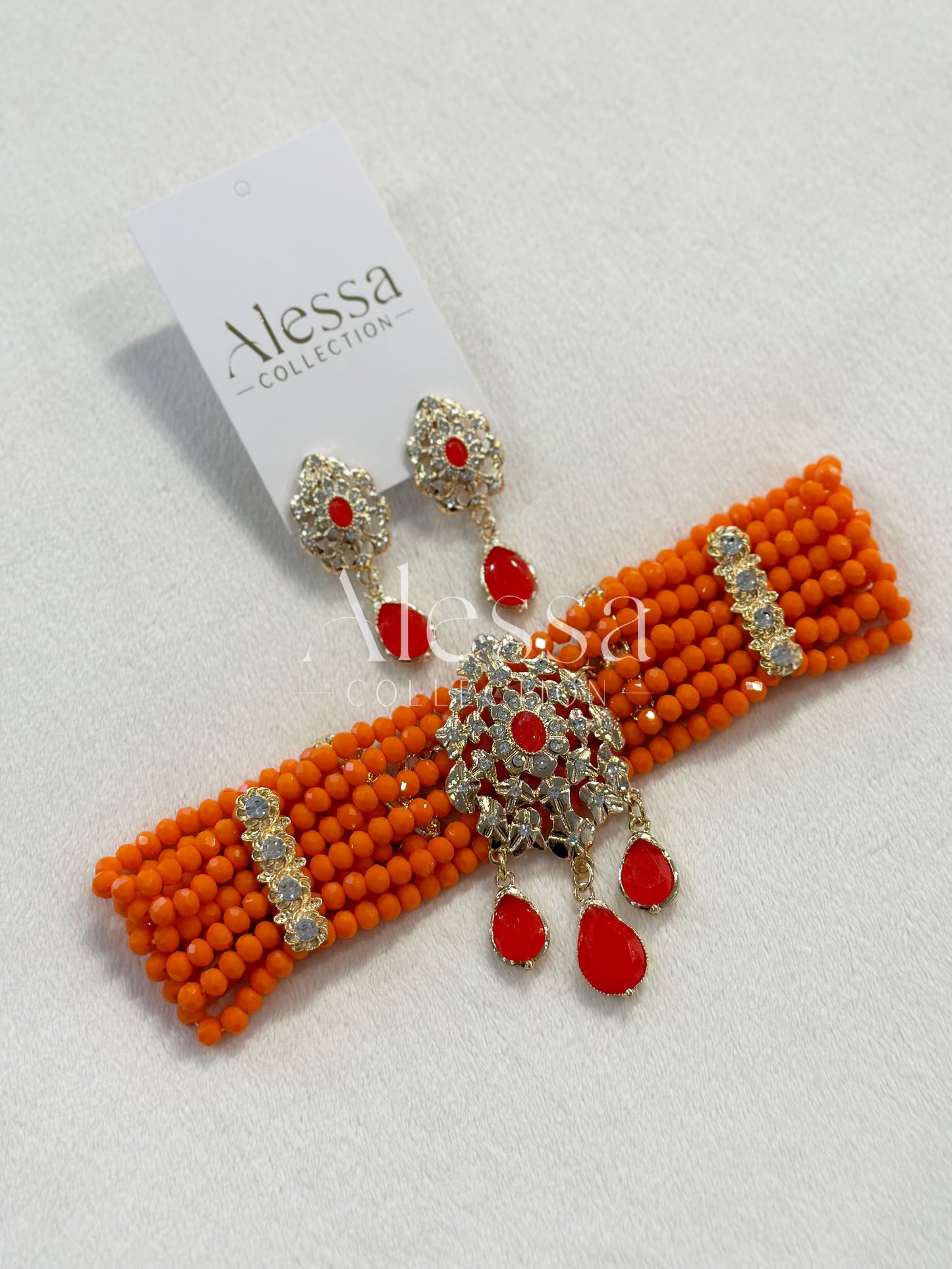 Parure Crystal Orange