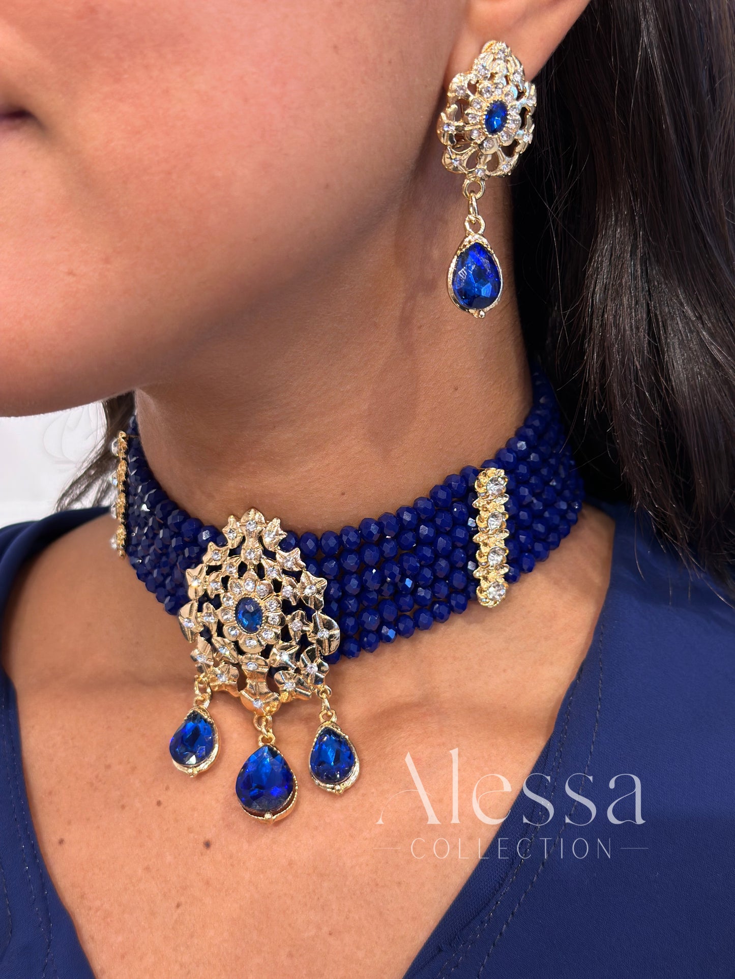 Parure Crystal Bleu Nuit