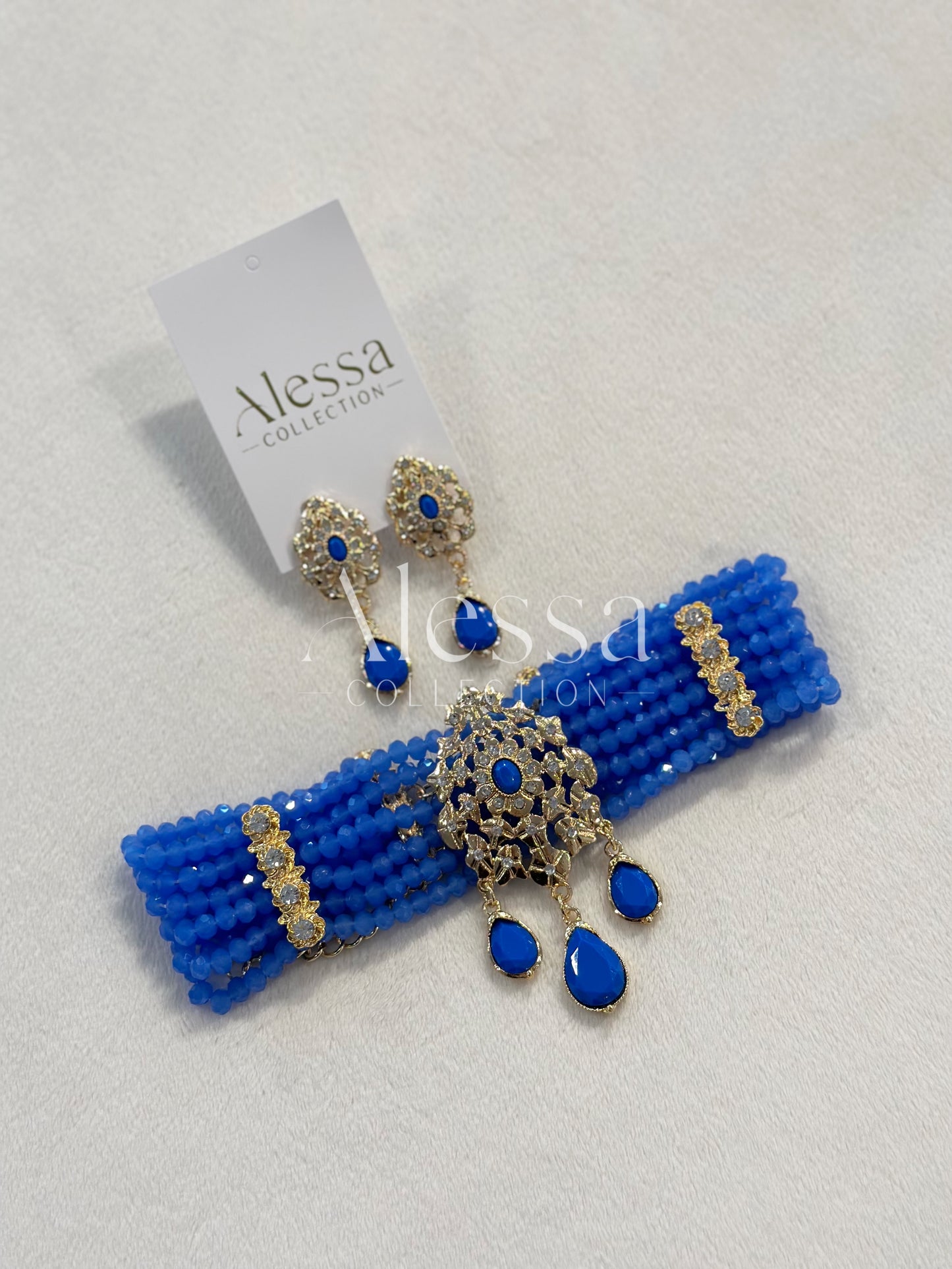 Parure Crystal Bleu Roi