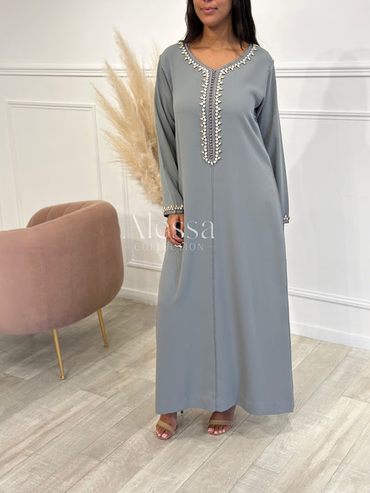 ABAYA BARAH GRIS