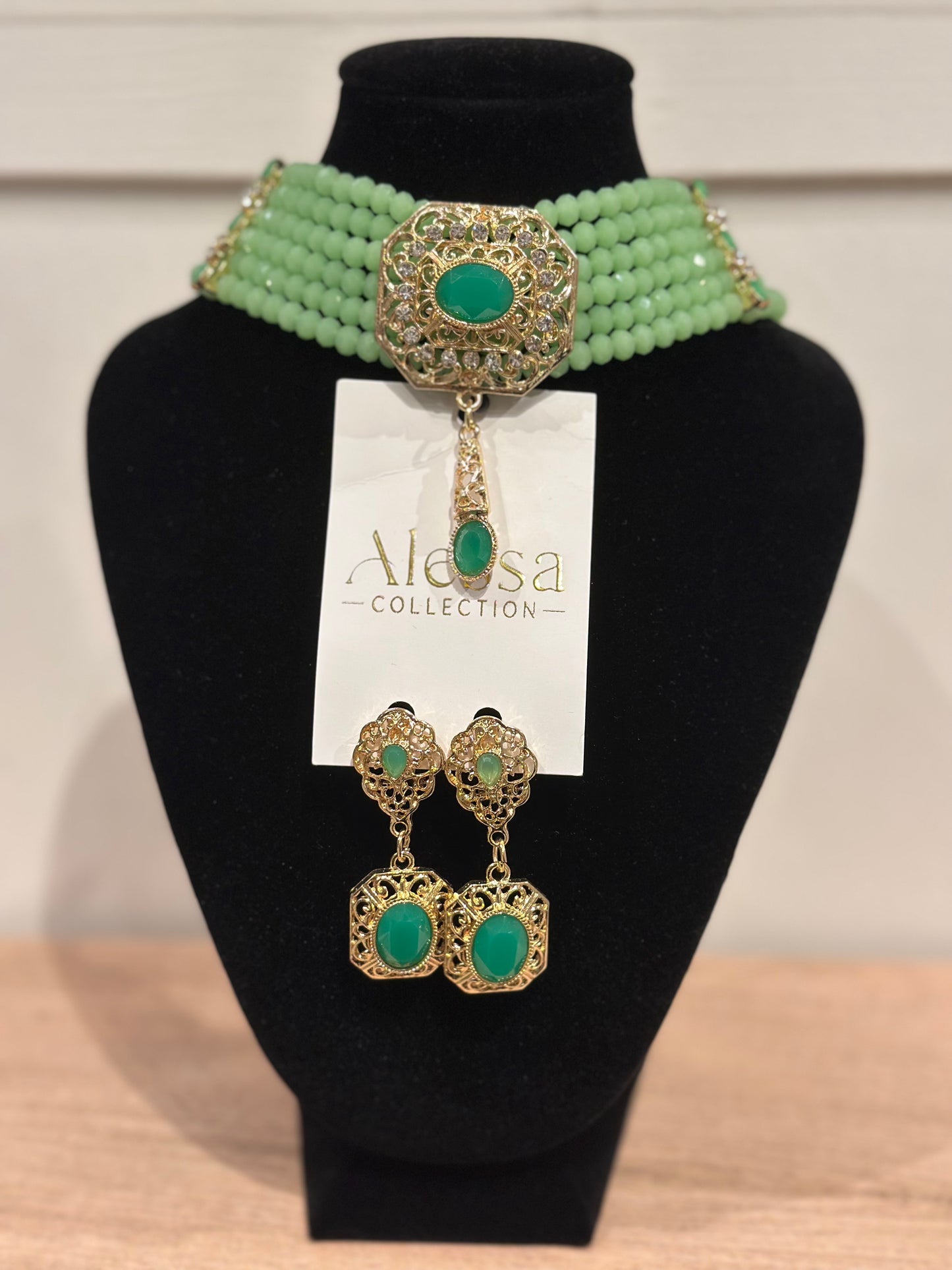 Parure Royal vert eau