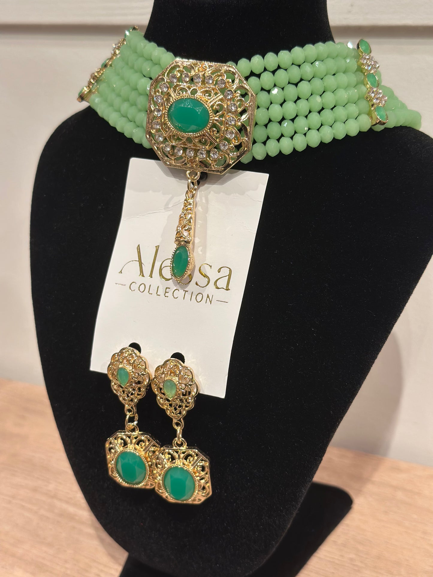 Parure Royal vert eau