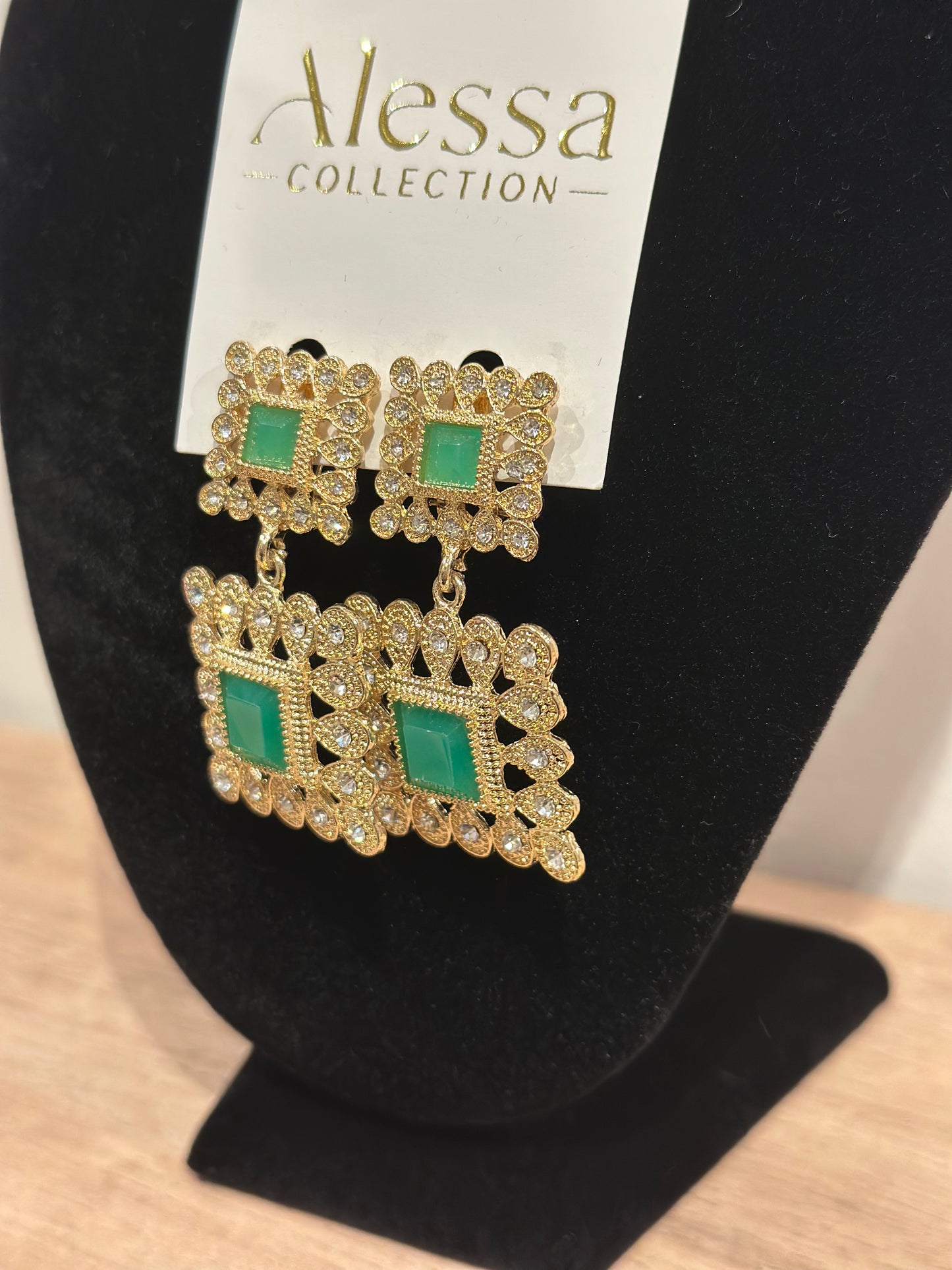 Parure Dalia vert foncé