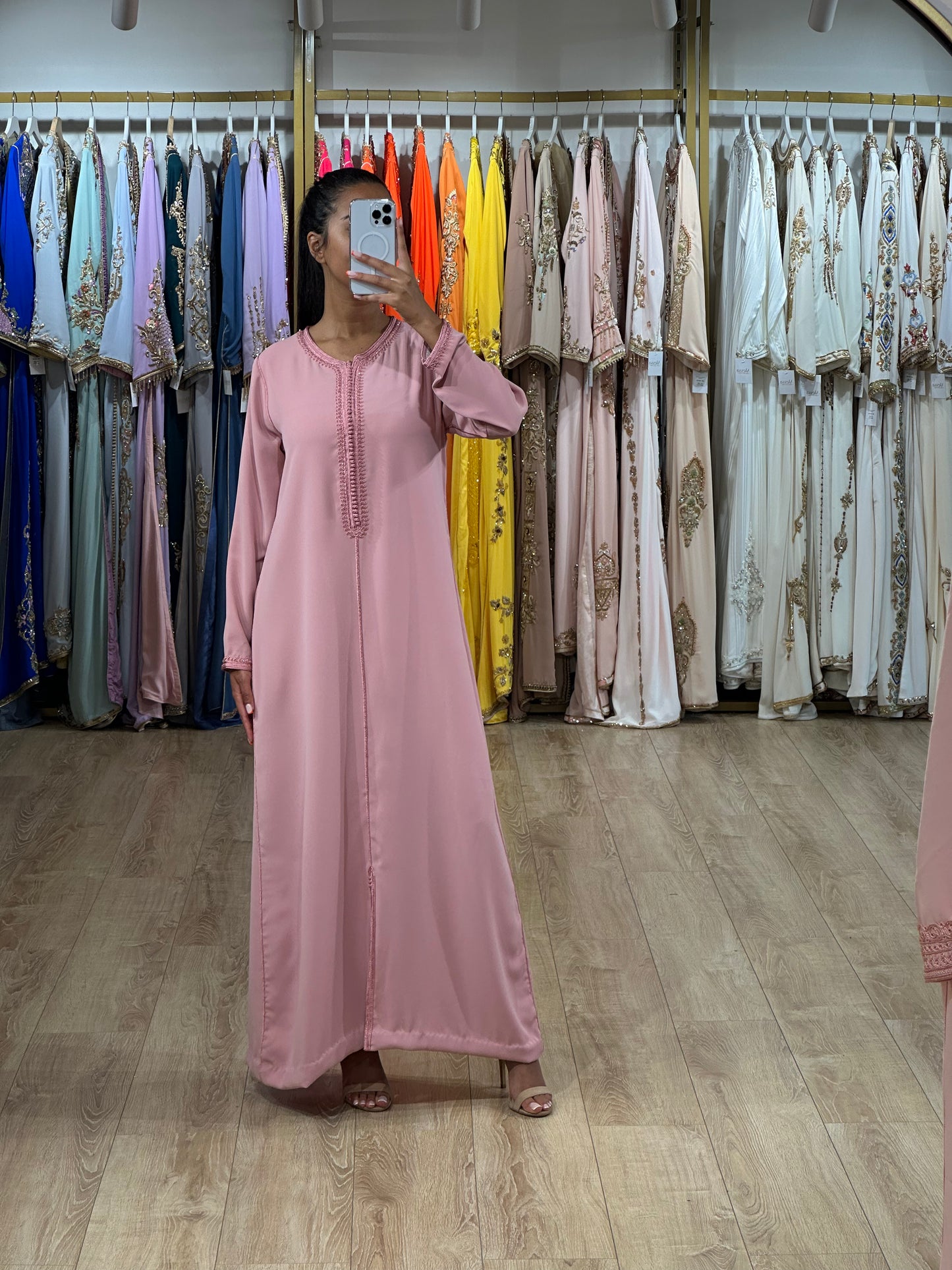 ABAYA HANNA VIEUX ROSE