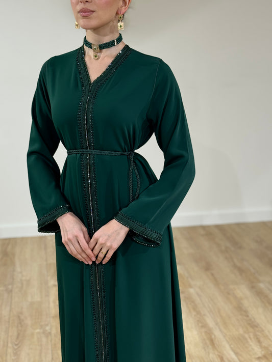 CAFTAN MYRA VERT EMERAUDE