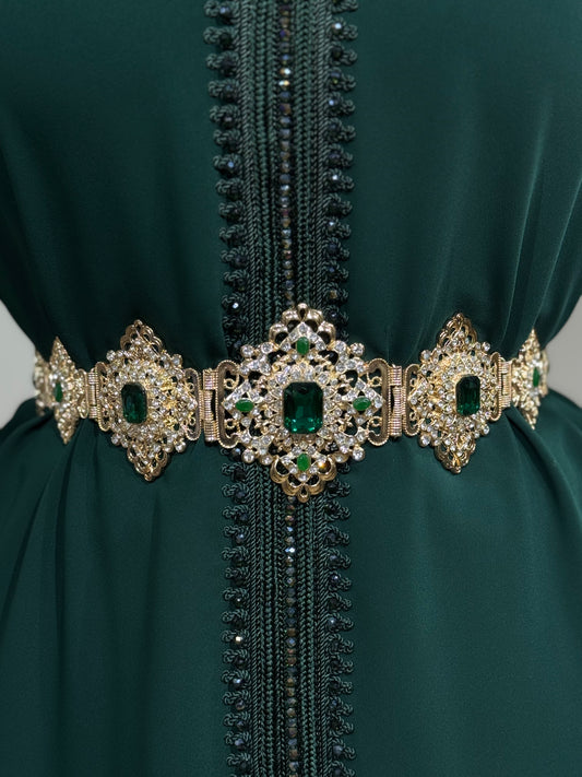Ceinture Beldi vert emeraude