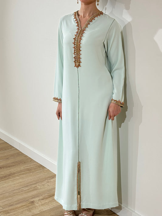 GANDOURA AMAN VERT EAU