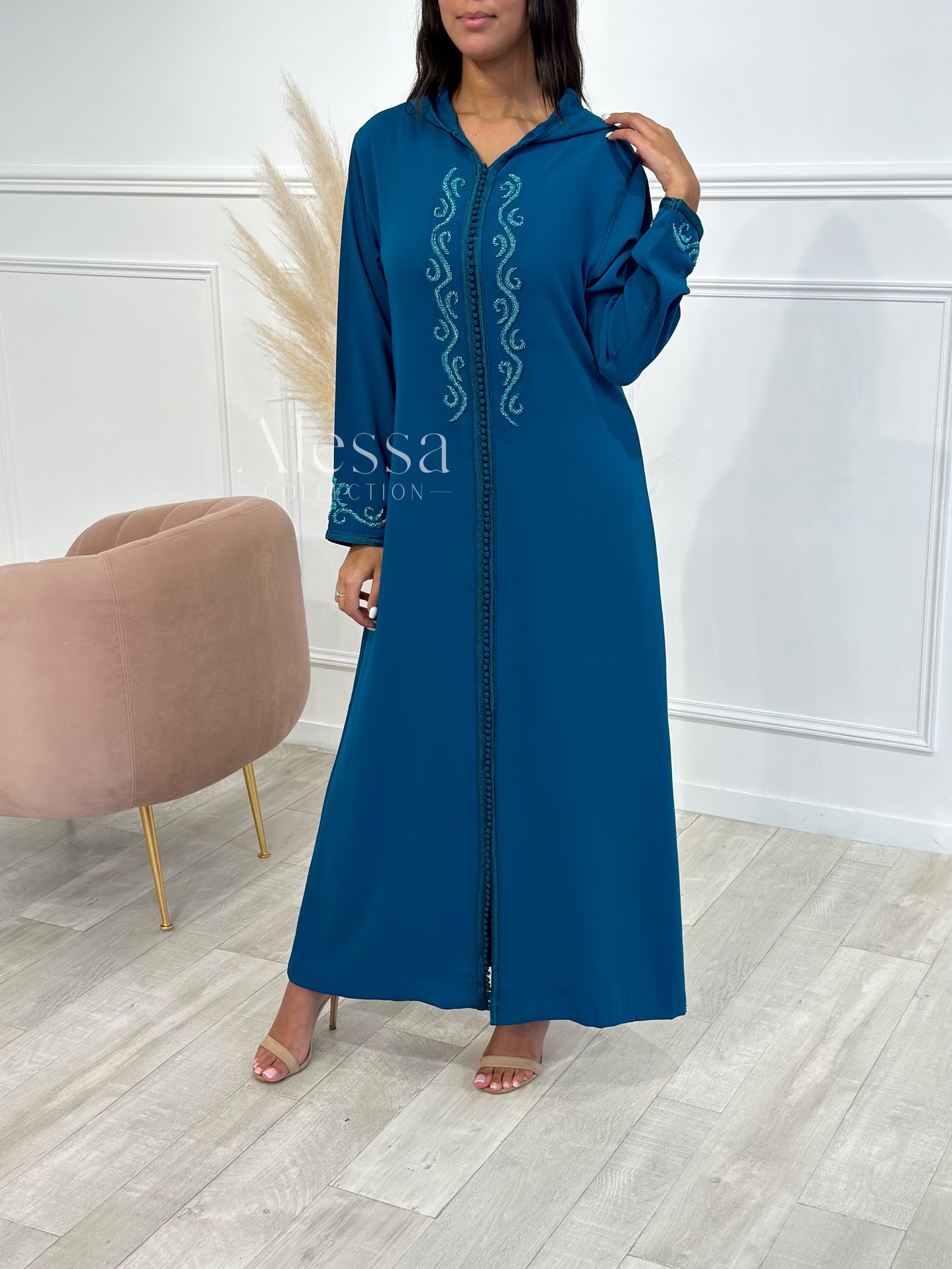 JELLABA ALYAA VERT PAON