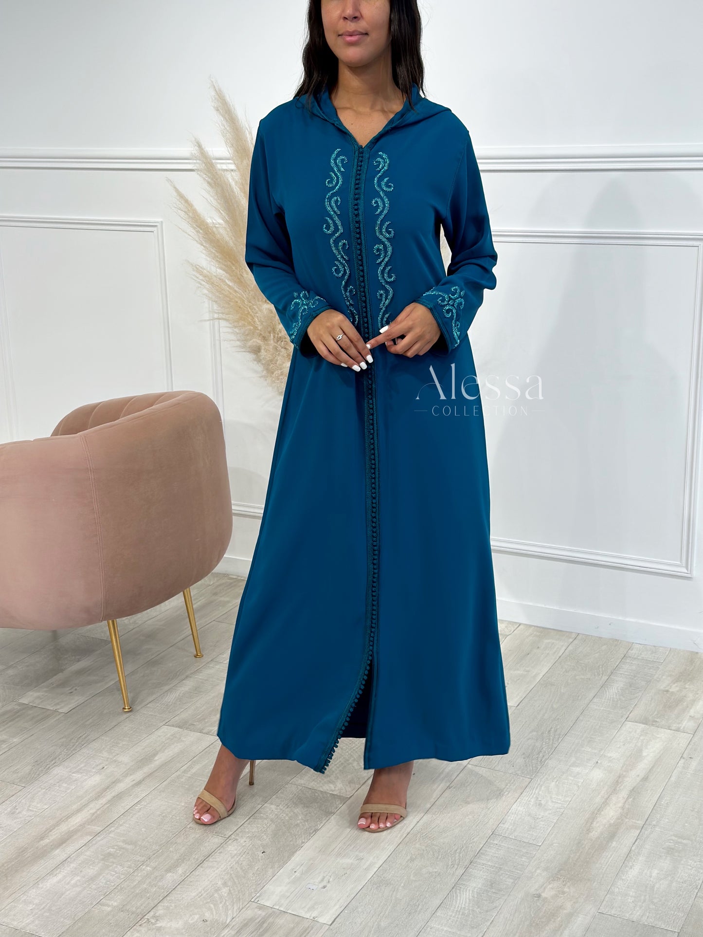 JELLABA ALYAA VERT PAON