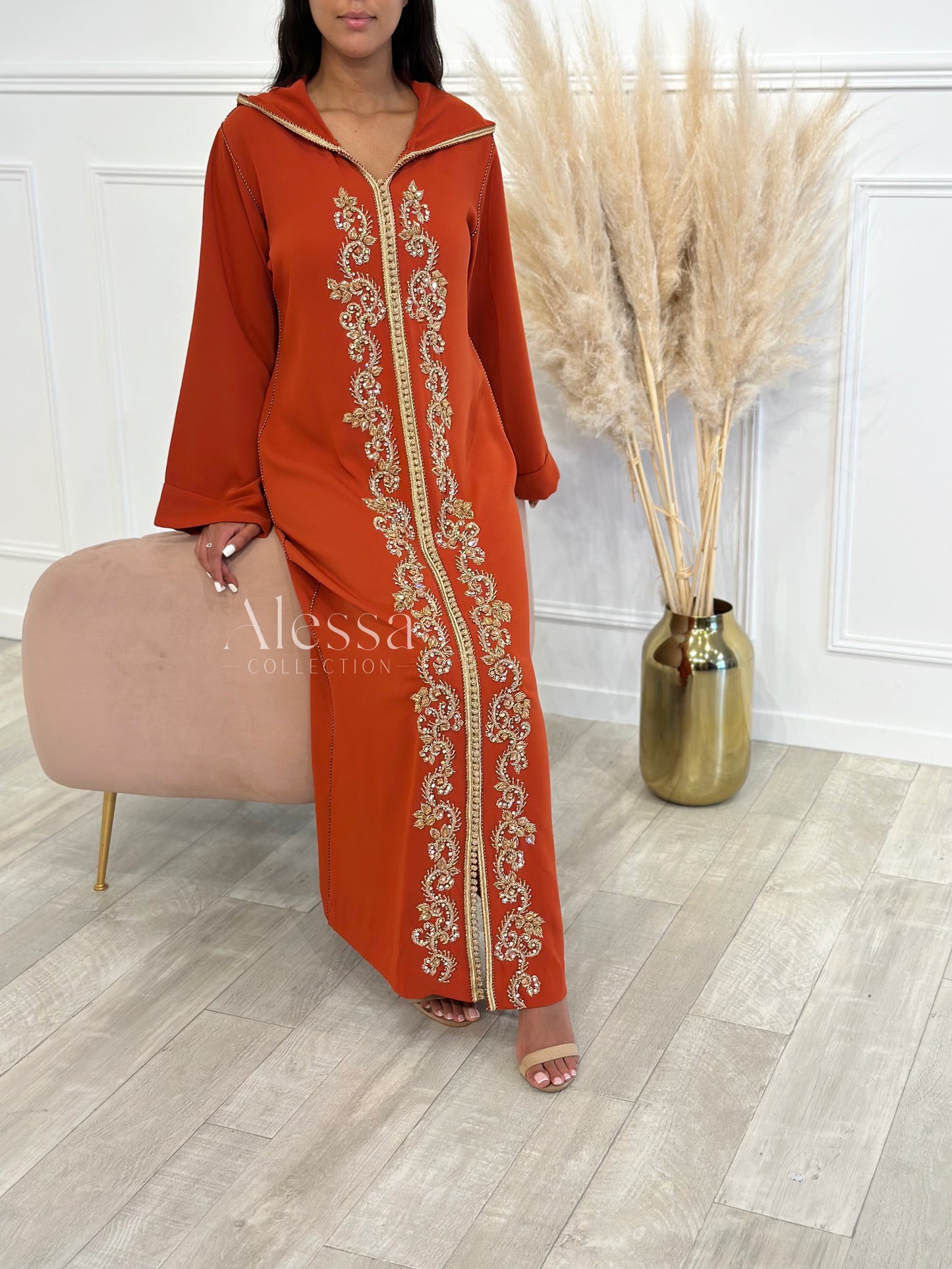 JELLABA AMBRINE TERRA-COTTA