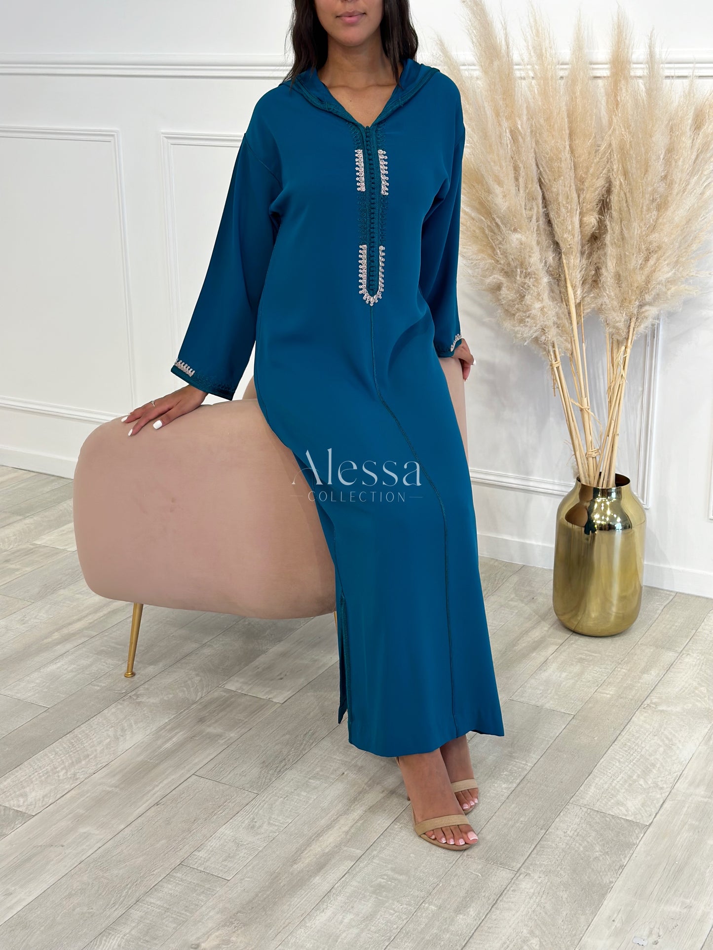 JELLABA JADE VERT PAON