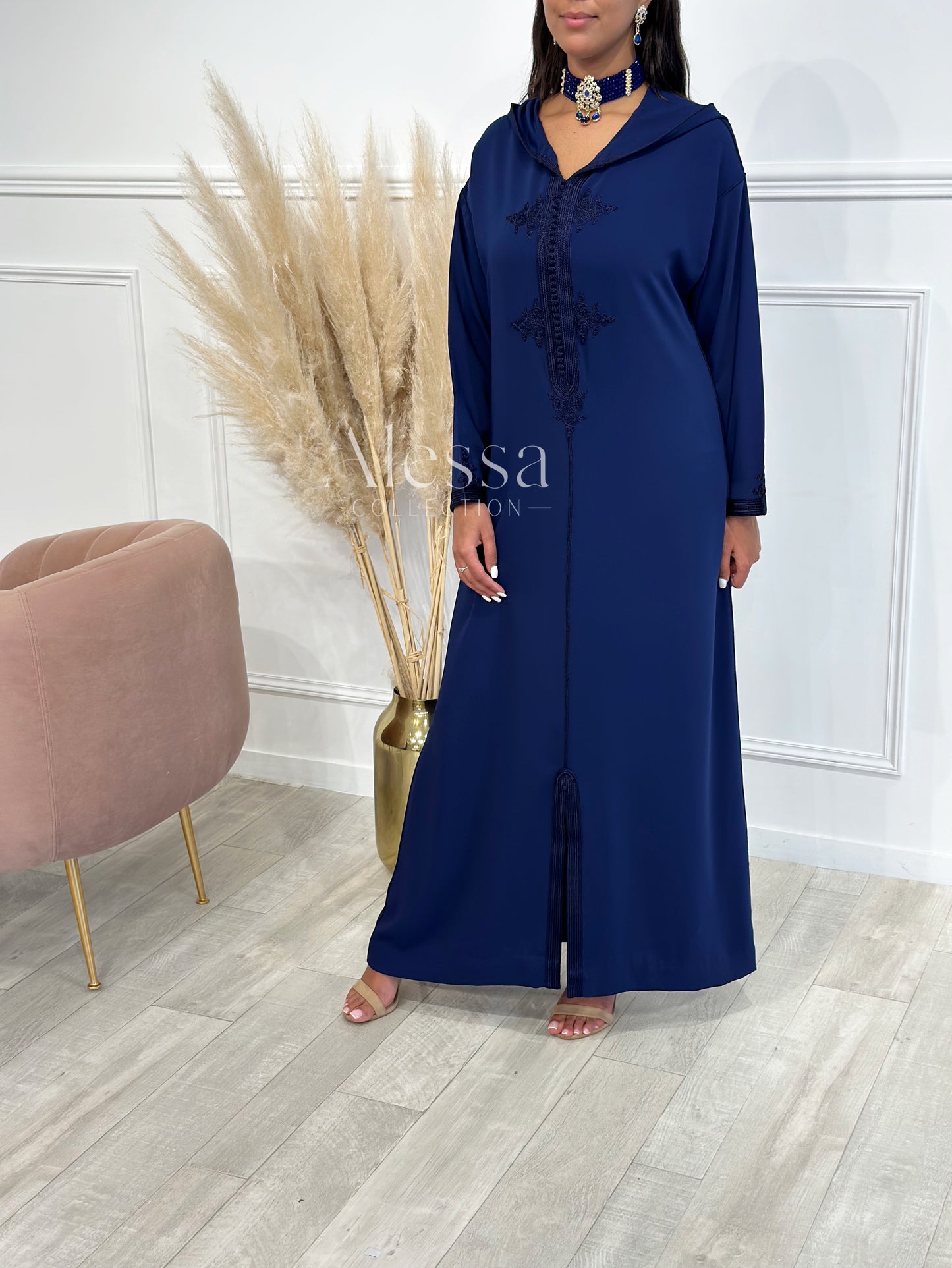 JELLABA SIRINE BLEU NUIT