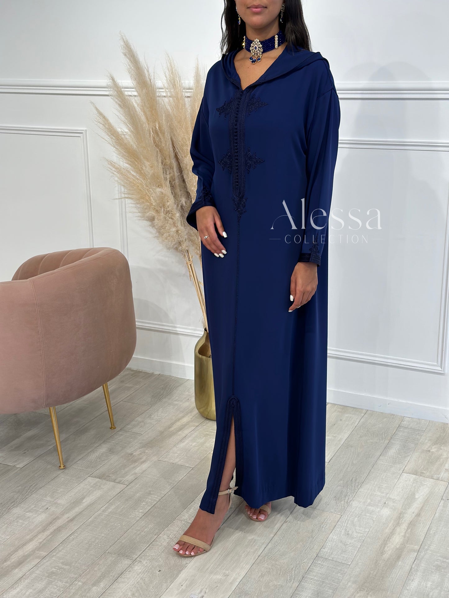 JELLABA SIRINE BLEU NUIT