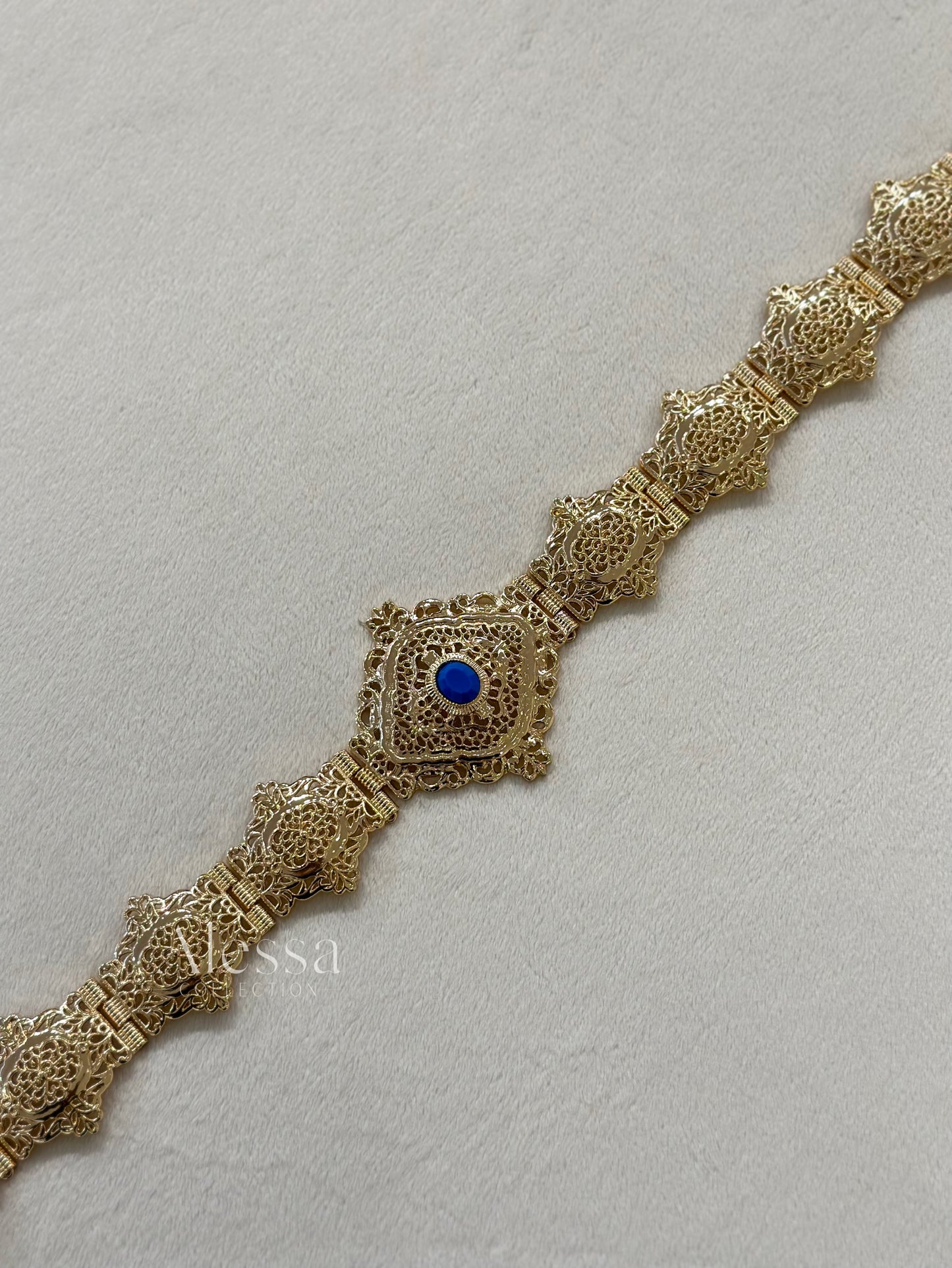 CEINTURE OR BLEU ROI 0101