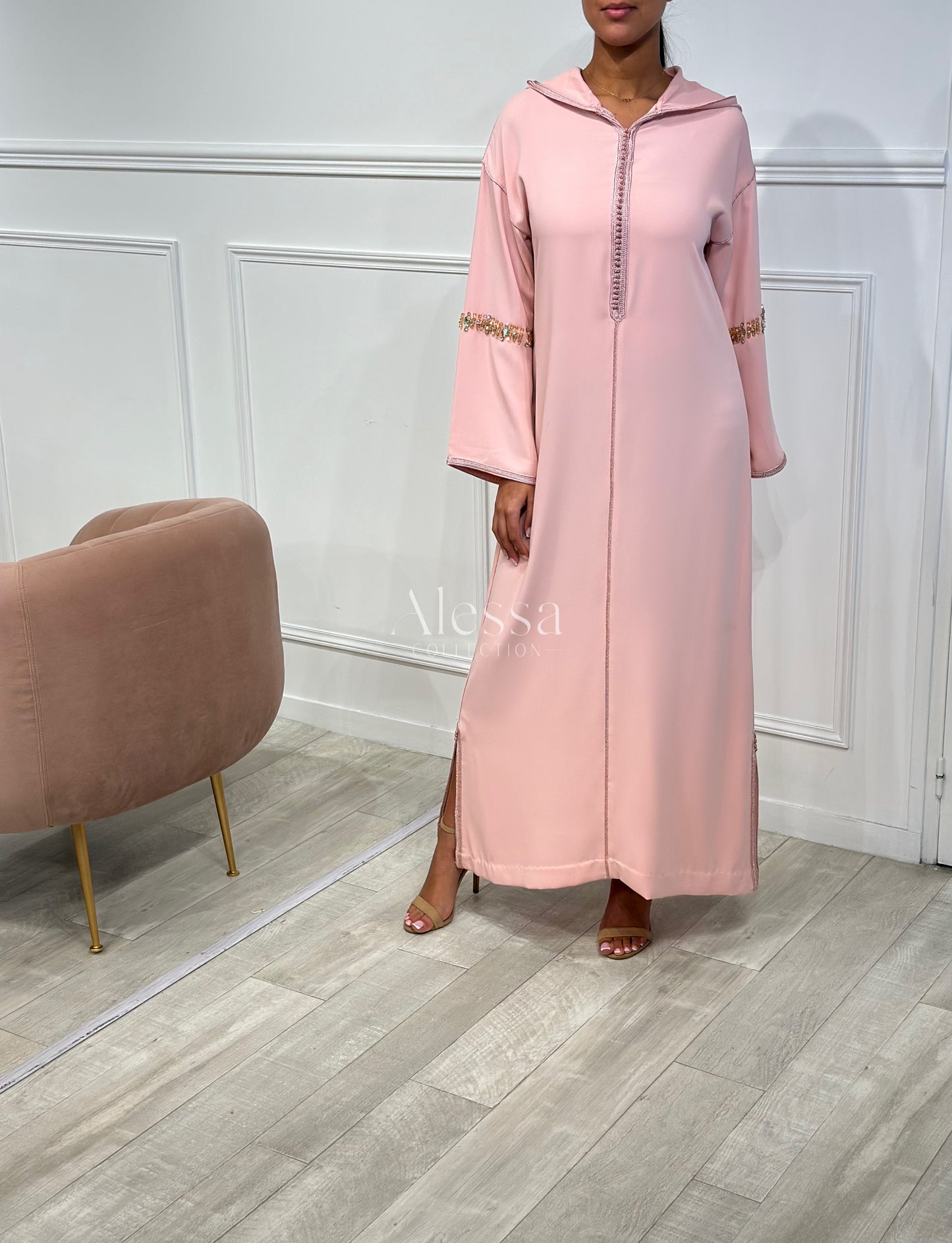 JELLABA IZAA ROSE CLAIR