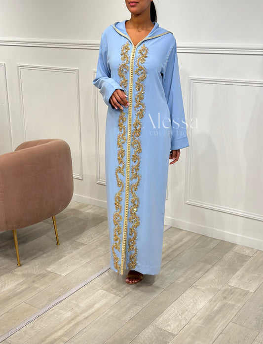 JELLABA AMBRINE BLEU CIEL