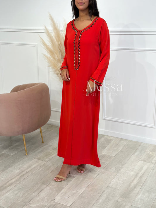 ABAYA BARAH COQUELICOT