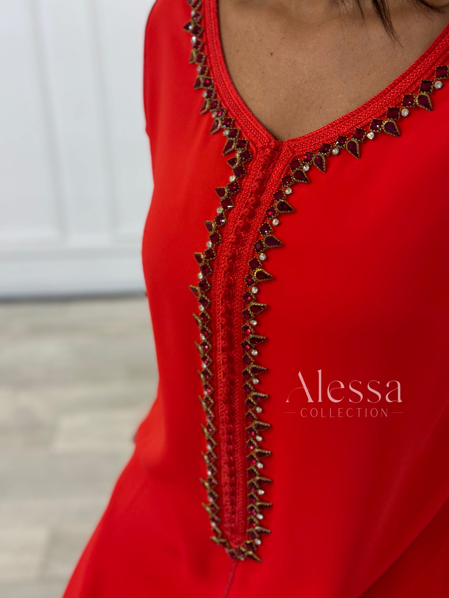 ABAYA BARAH COQUELICOT