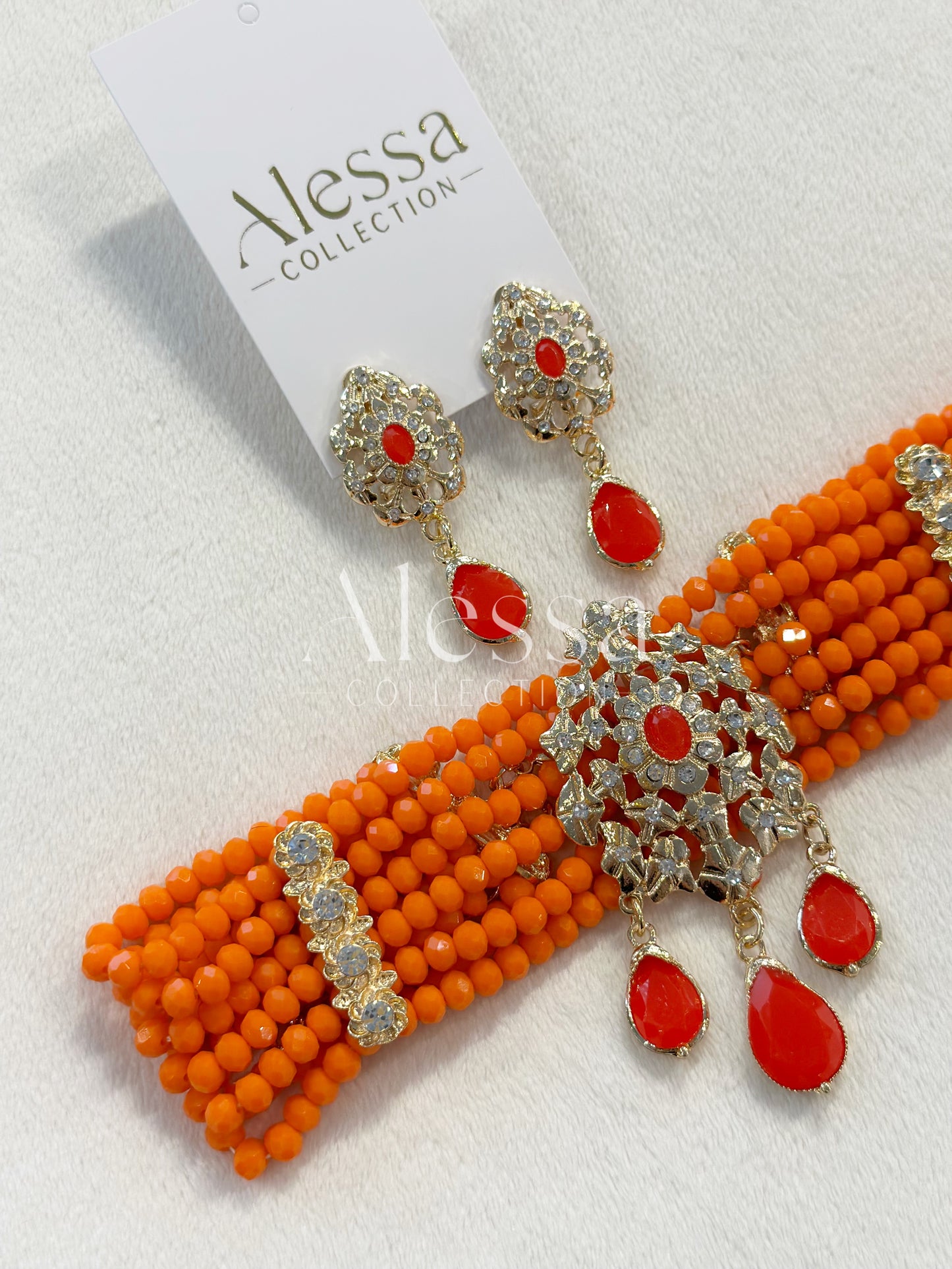 Parure Crystal Orange