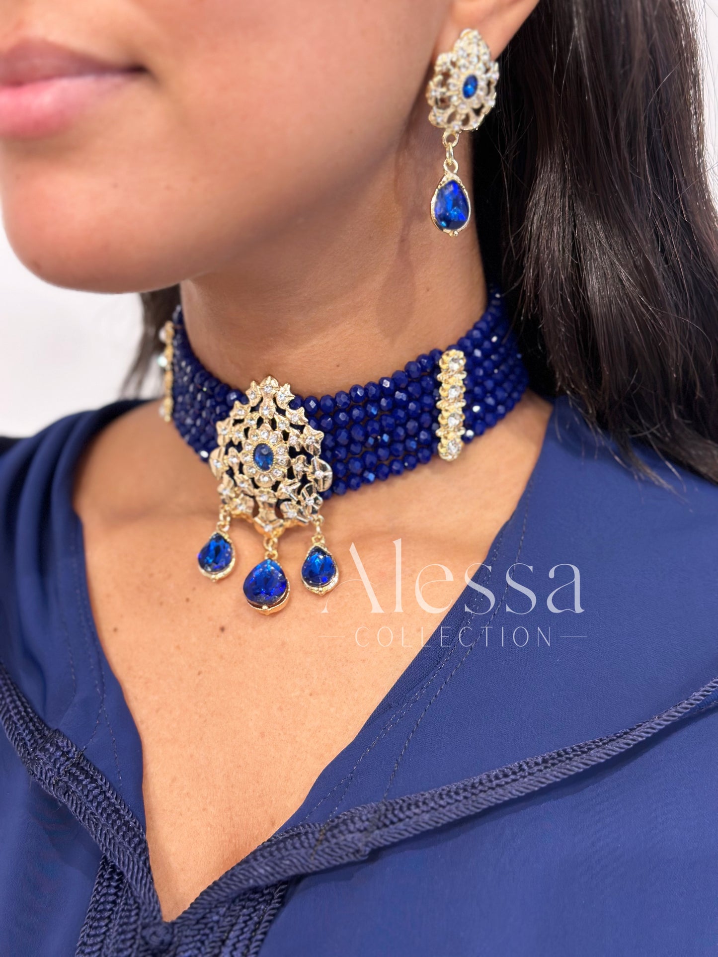 Parure Crystal Bleu Nuit