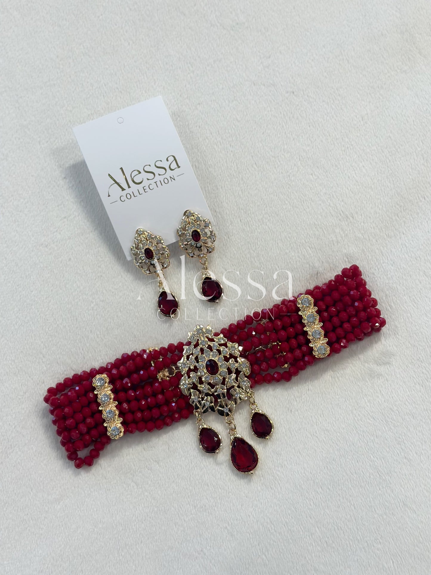 Parure Crystal Grenat