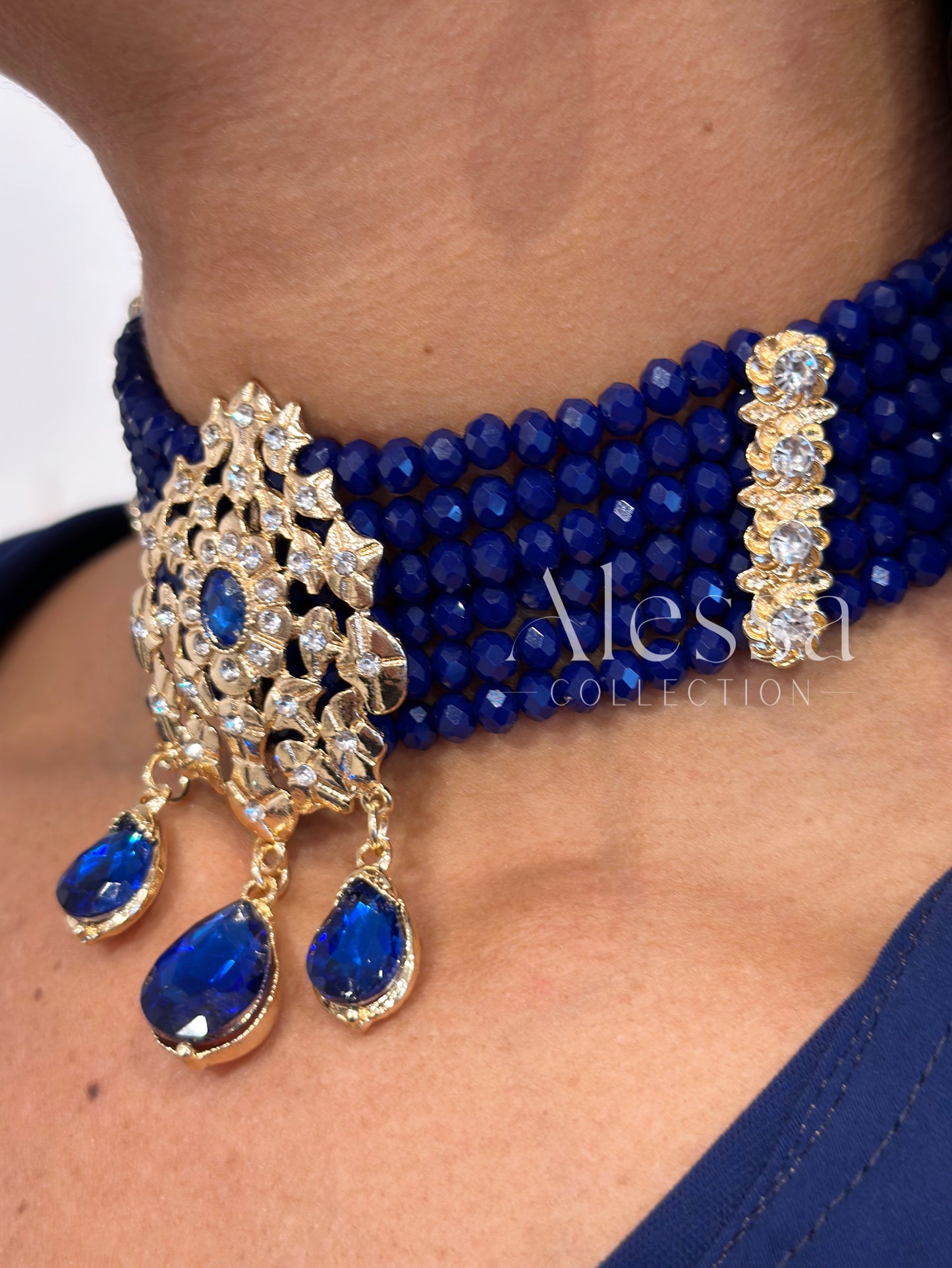 Parure Crystal Bleu Nuit