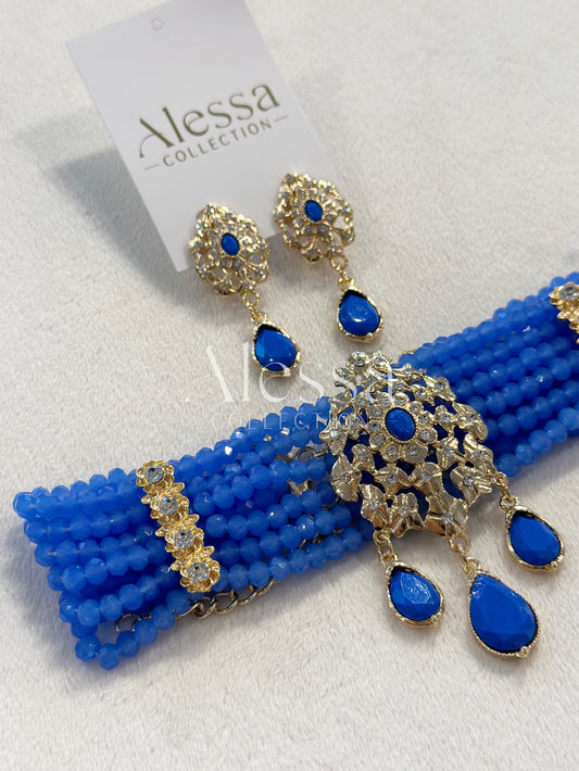 Parure Crystal Bleu Roi