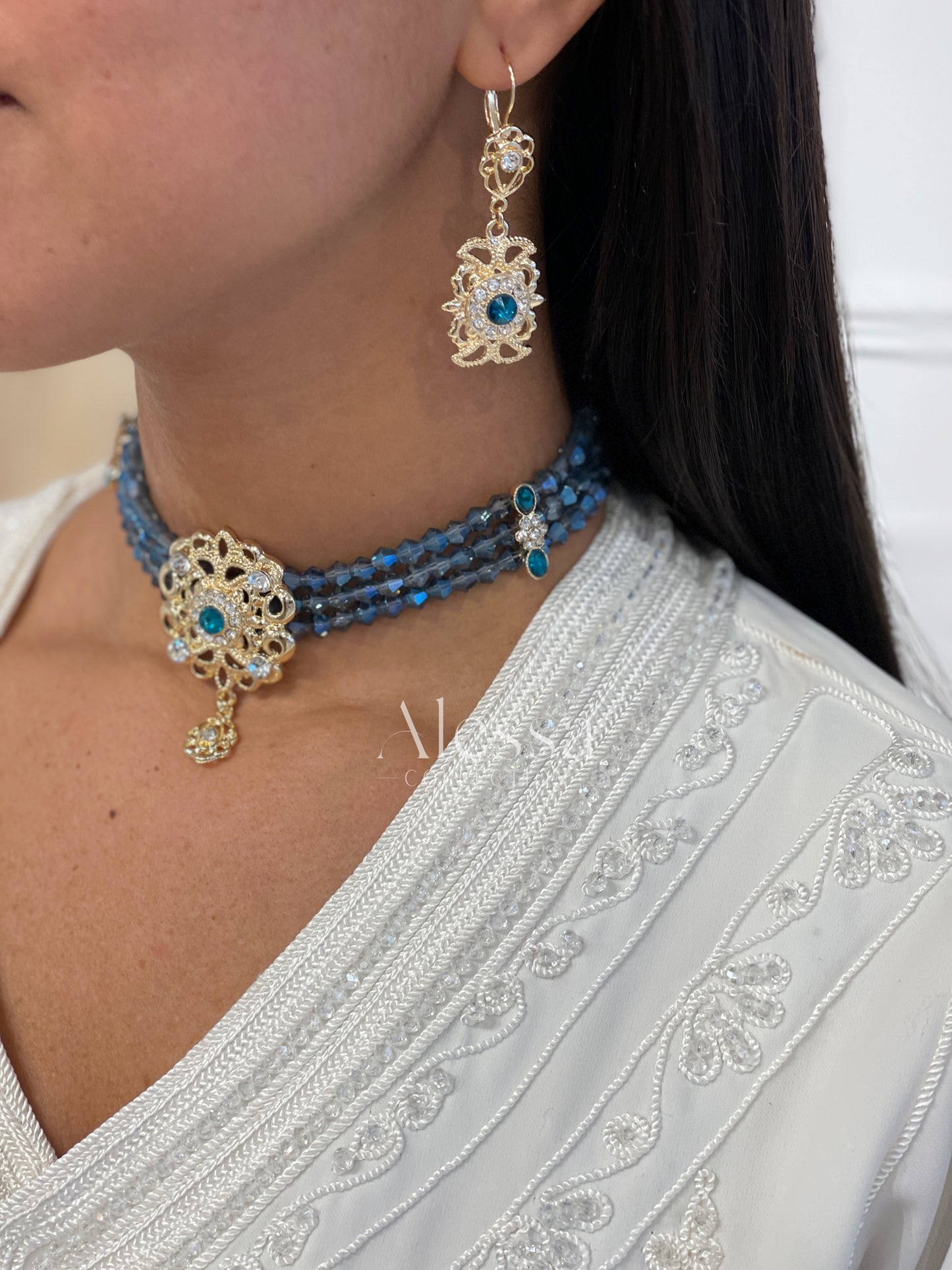 Parure Bella Bleu Canard